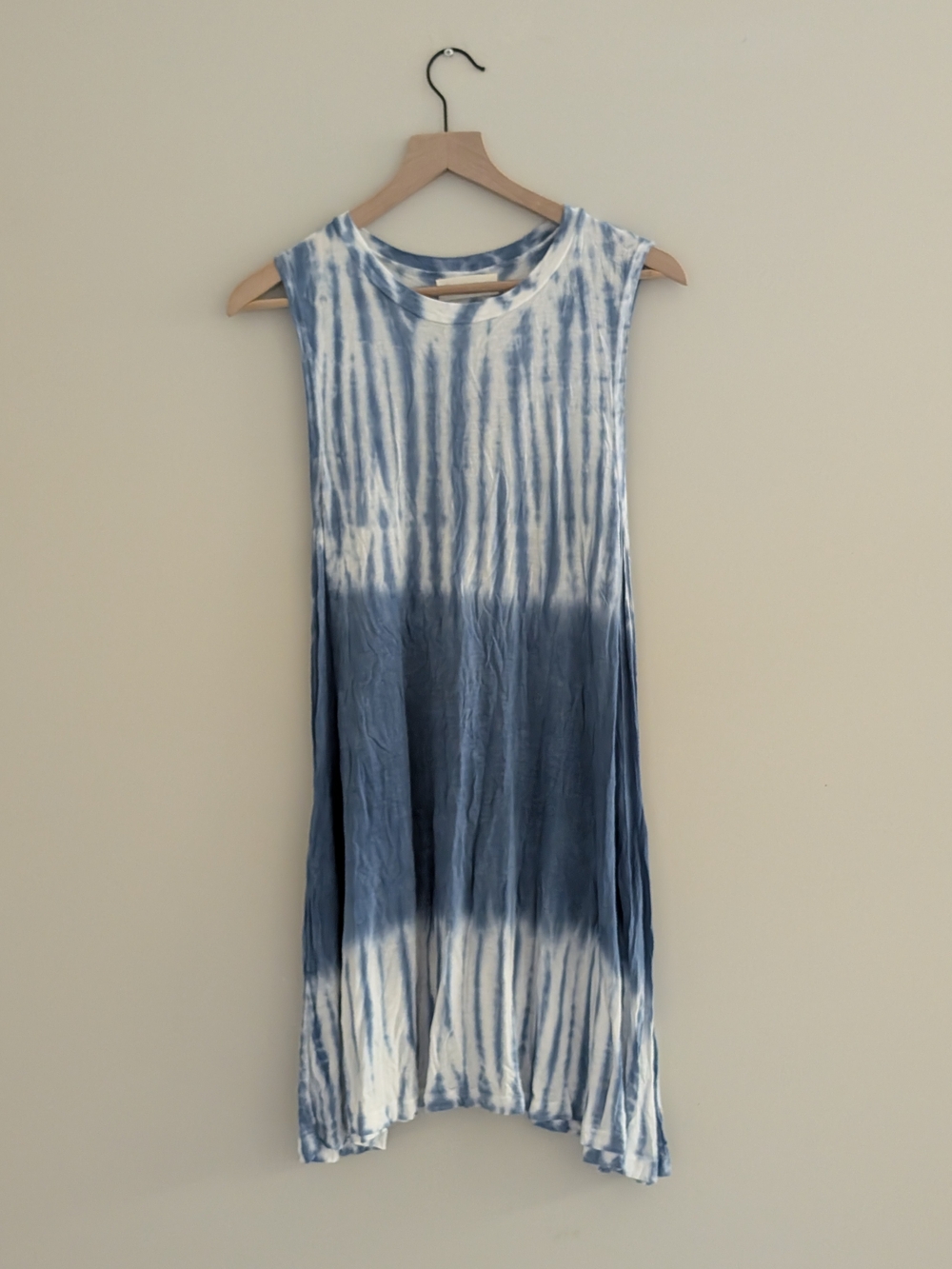 Ocean Drive Blue and White Tie-Dye Tunic